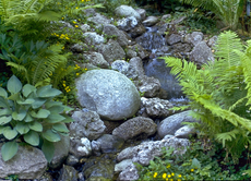 Gartenplanung Garten Wasser Bachlauf