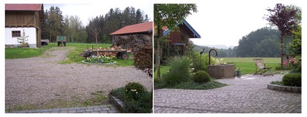 vorher-nachher Gartenplanung Renate Waas Bauerngarten